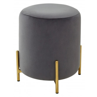 Пуф для гостиной RICE BLUVEL-14 GREY / GOLD 