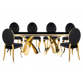 Обеденная группа Иге black / gold